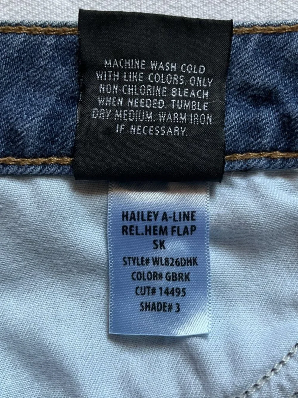 Hudson Women’s Hailey Short Denim Jean Skirt, Blue, Sz 28
